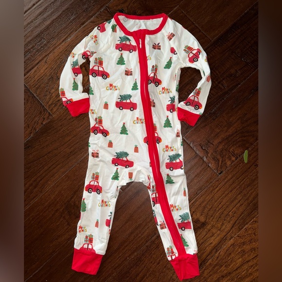 Miozing Other - New Infant Christmas Vacation Bamboo Christmas Pjs Size 12-18 Mo
